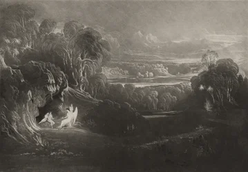 Raphael spricht mit Adam und Eva